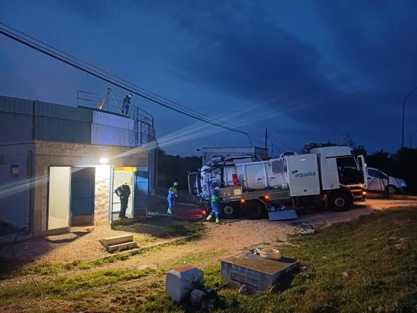 En marcha el Plan de Limpieza y Desinfección del depósito municipal de agua de l'Ametlla de Mar